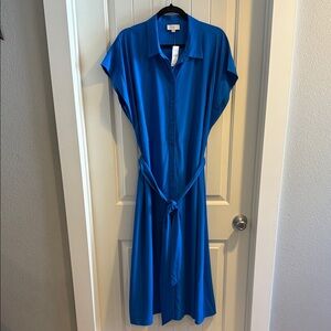 *NEW* LOFT Outlet Cobalt Blue Maxi Dress Size XL